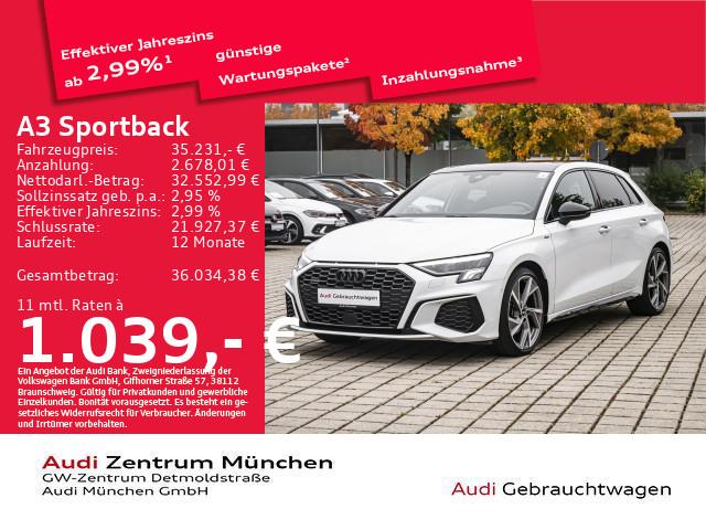 Audi A3 Sportback 40 TDI qu. S tronic S line Pano/B&O