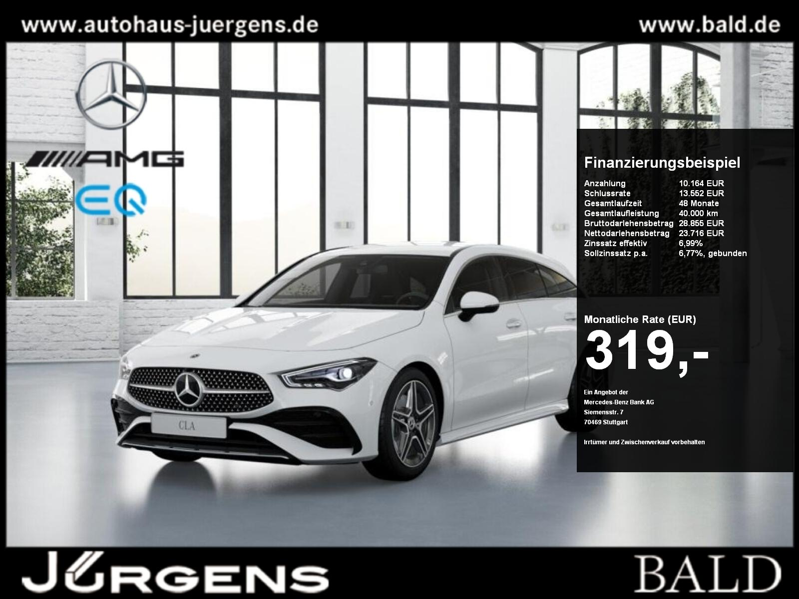 Mercedes-Benz CLA 200 Sb AMG-Sport+Ambiente+Cam+LED+Keyl+Navi