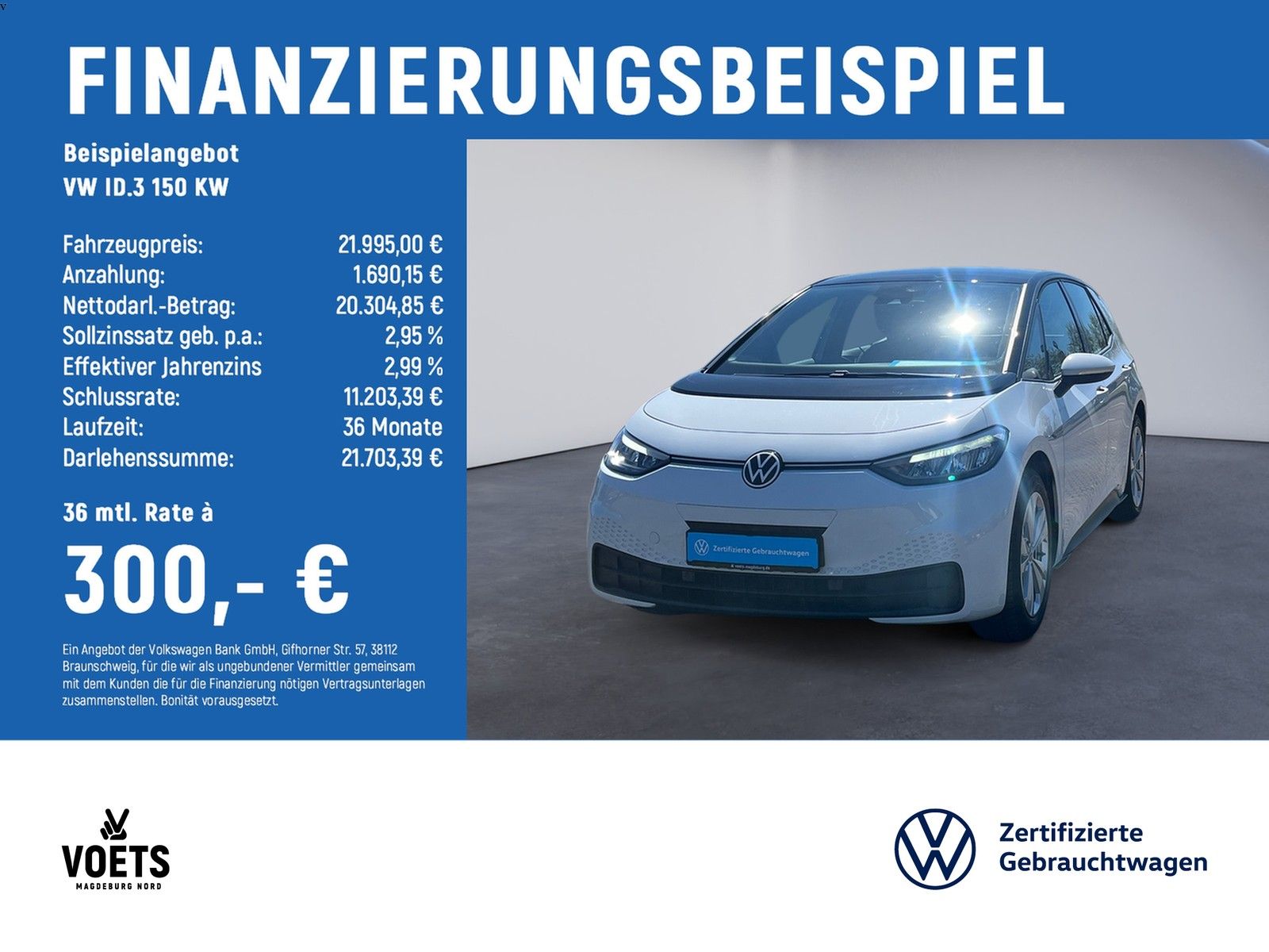 Volkswagen ID.3 150 KW Pro Performance LED+NAVI+PDC