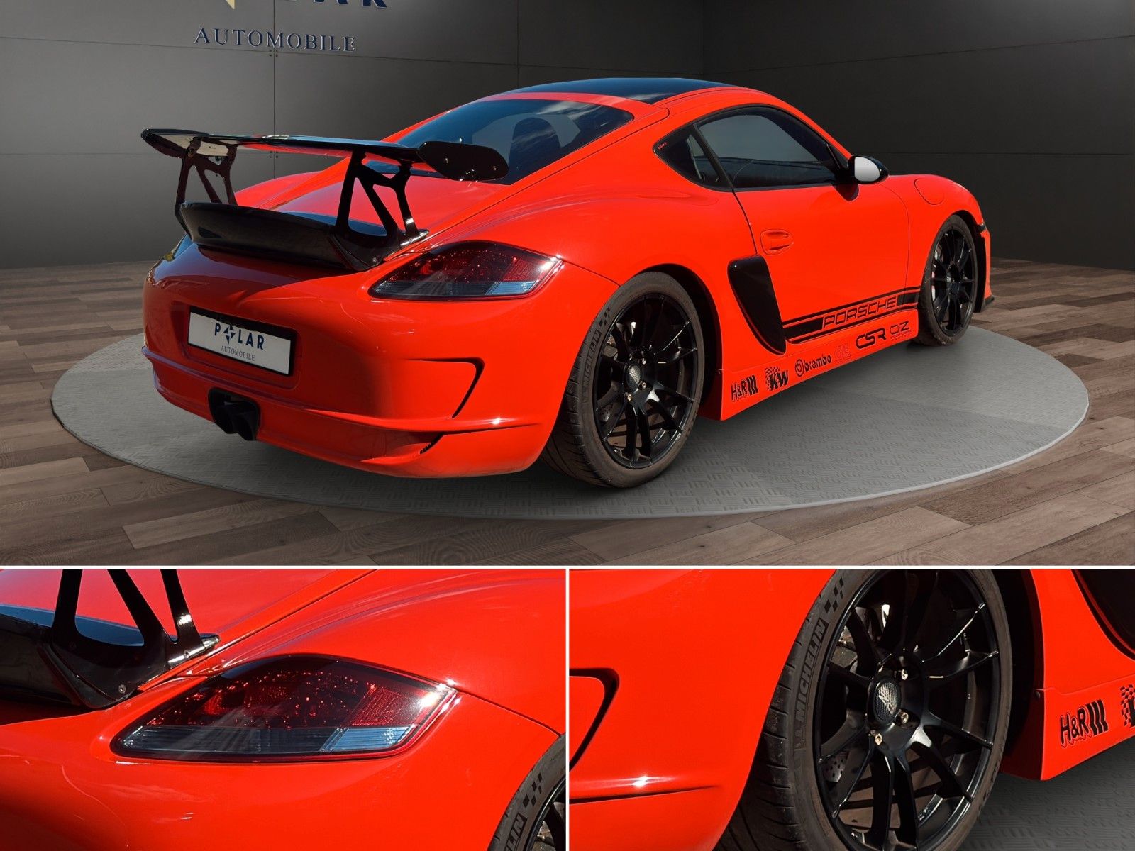 Fahrzeugabbildung Porsche Cayman S/ Rückfahrkamera/ KW-V3/OZ Ultraleggera