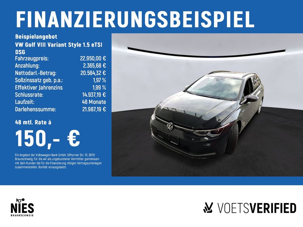 Golf VIII Variant Style 1.5 eTSI DSG NAVI+SHZ+Ap