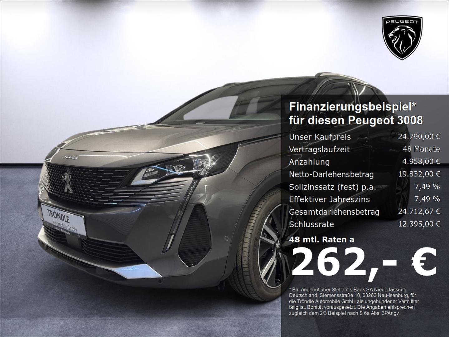 Peugeot 3008 GT Hybrid 225 AHK-abnehmbar Panodach Navi D