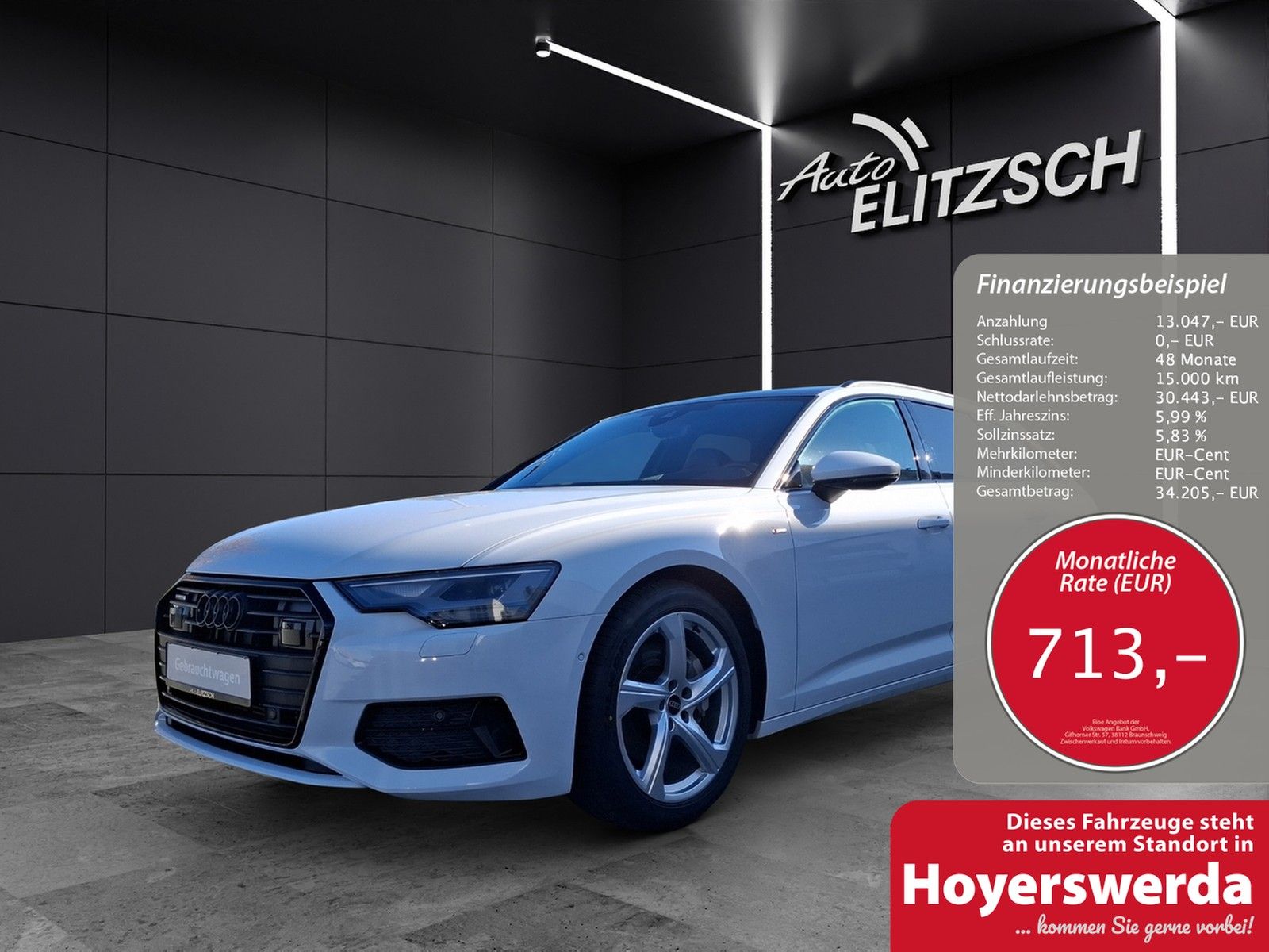 Fahrzeugabbildung Audi A6 Avant 45 TFSI sport quattro S-tronic STH LED
