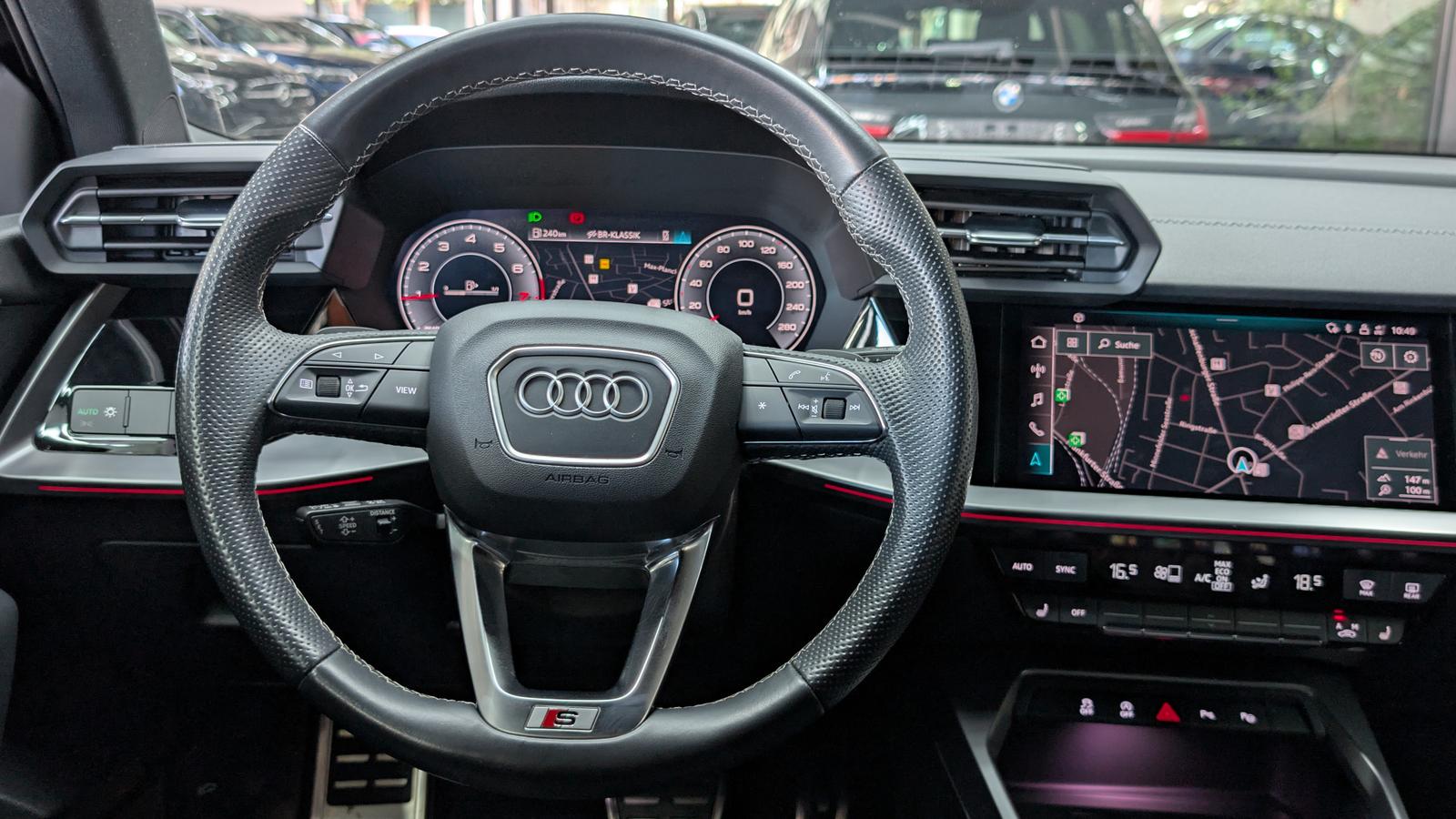 Audi A3 Sportback 30 TFSI S-Line StHz ACC AMBI LEDER, миниатюра 20