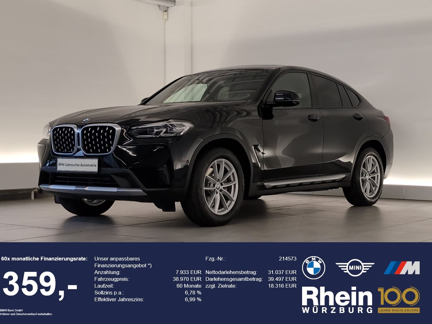 BMW X4 xDrive20d Navi LED 360° SHZ Pano Navi LED 360