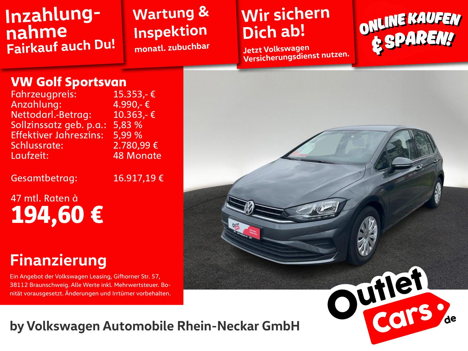 Volkswagen Golf Sportsvan VII DSG AHK PDC Sitzheizung uvm