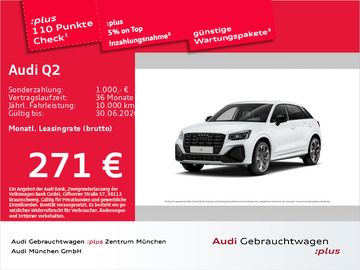 Audi Leasingangebot: Audi Q2 35 TFSI S tronic S line Virtual/LED