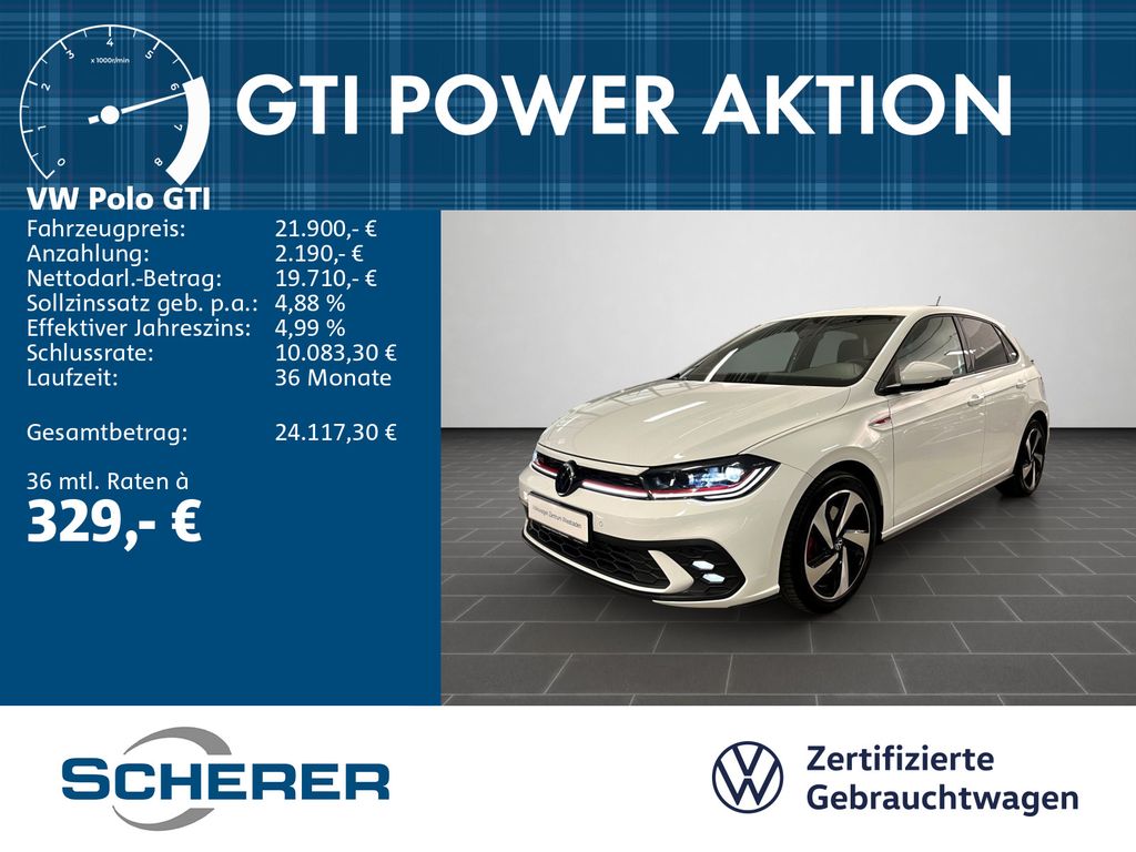 Polo GTI 2.0 TSI DSG, Navi, Sitzh., Kamera, APP,