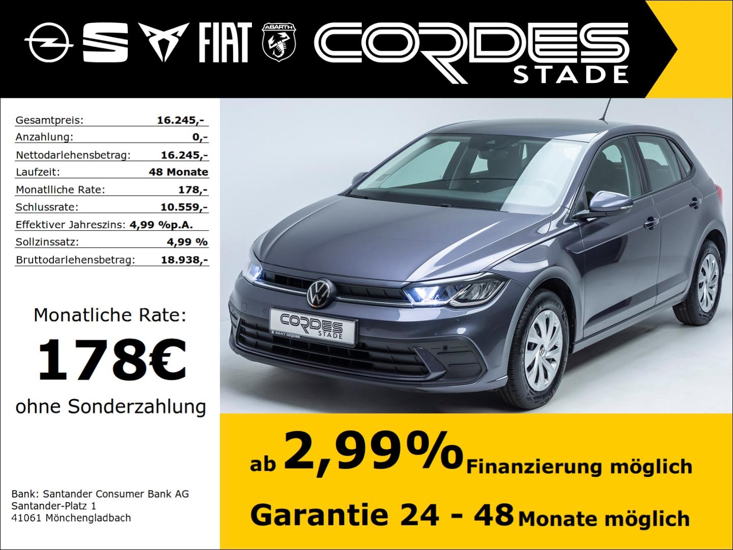 Volkswagen Polo VI Life Kollisionswarner VZ-erkennung PDC v