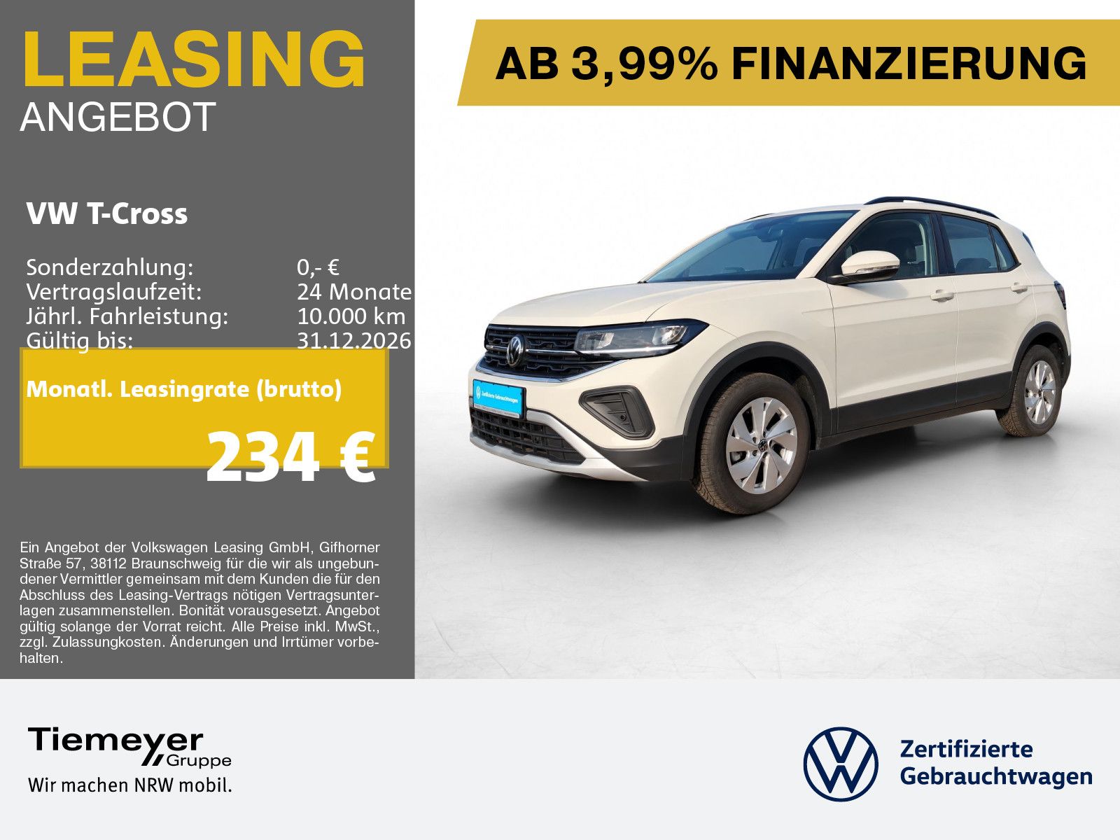 Volkswagen T-Cross 1.0 TSI LIFE LED NAVI KAMERA LM16