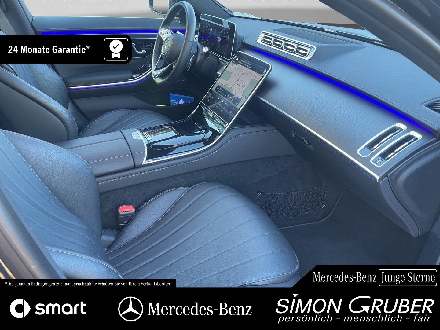 Fahrzeugabbildung Mercedes-Benz S 350 d 4M 20"AMG Burm Pano Aktiv Ambi Guard 360