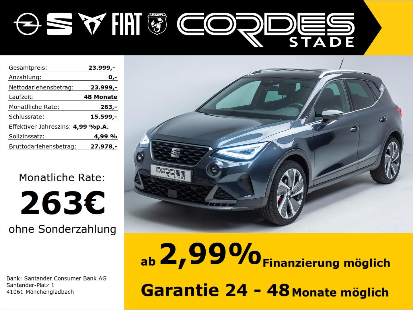 Seat Arona FR Automatik ACC Navi Kamera PDC (18)