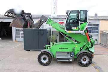 SENNEBOGEN 355 E-Vollgummireifen-Greifschaufel-Teleskop-TOP