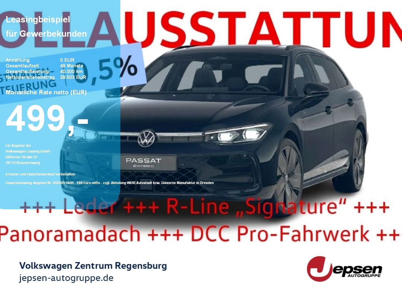 Volkswagen Passat R-Line Hybrid Vollausstattung R-Line