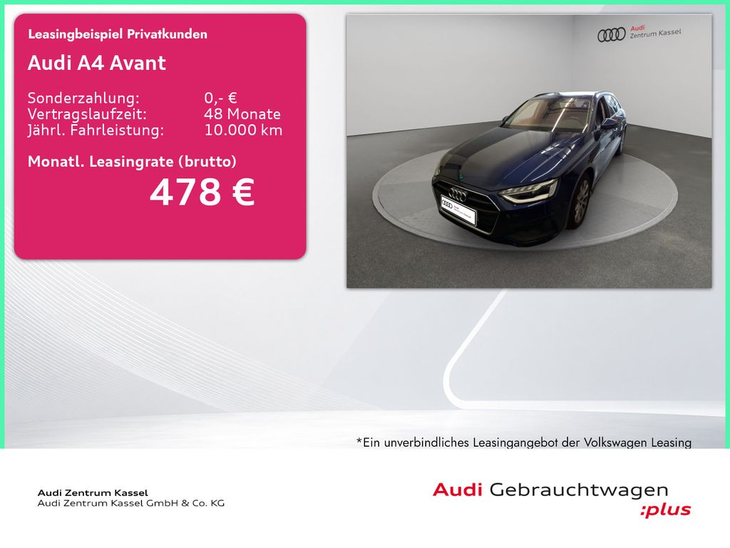 A4 Avant 30 TDI Matrix Pano StandHZ AHK Kamera